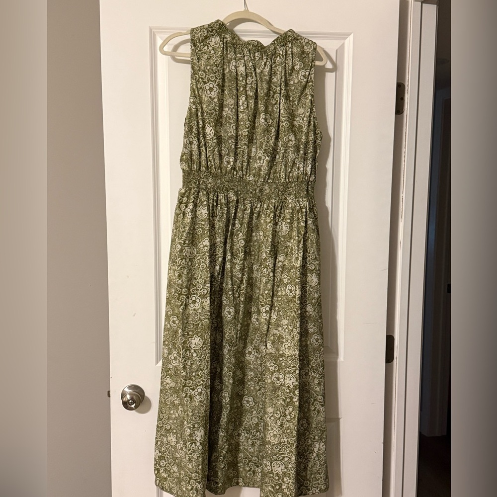 Tuckernuck Olive Green Paisley Maxi Dress - Picture 3 of 3